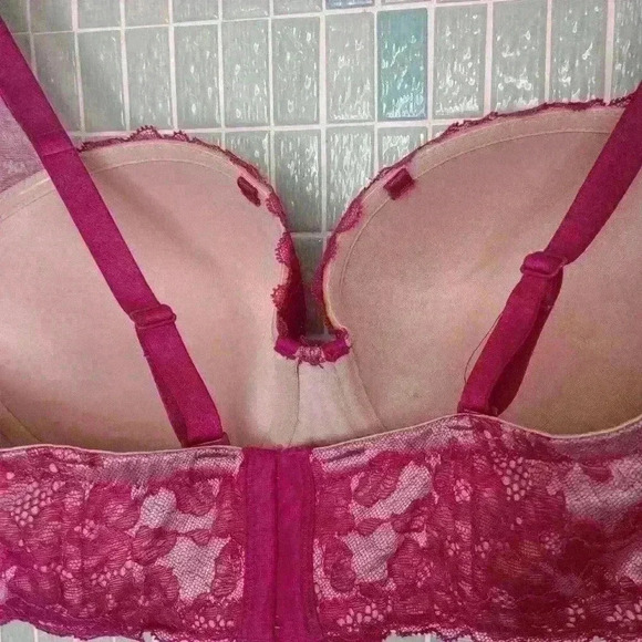 torrid curve Lace Plus Size Bra Pink Red - Picture 8 of 11
